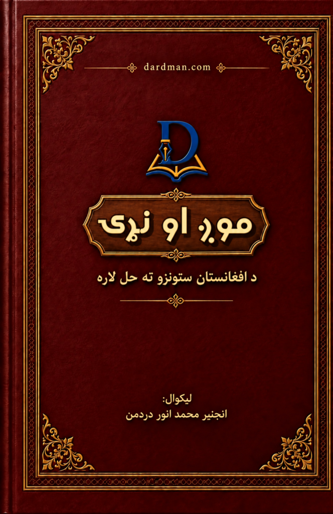 موږ او نړۍ – د افغانستان ستونزو ته حل لاره، د انجنیر محمد انور دردمن کتاب سرپوښ